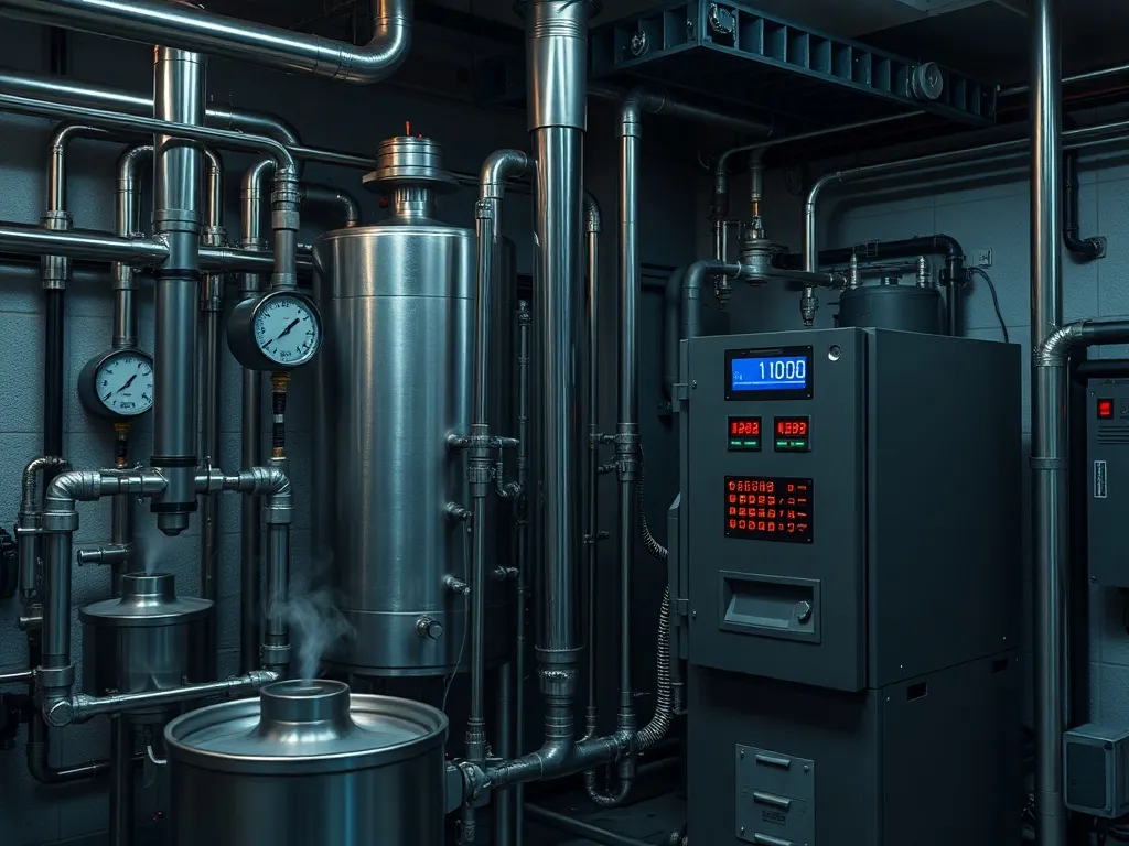 High-tech heating system laboratory equipment with industria