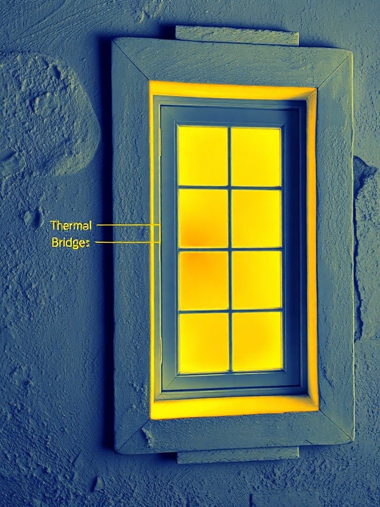 A detailed technical infrared heat map of a wall section sho